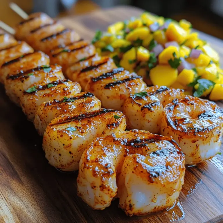 The allure of tropical flavors is undeniable, evoking images of sun-drenched beaches, vibrant flora, and a laid-back lifestyle. Among the culinary treasures that capture this essence is the Tropical Delight Shrimp Skewers with Mango Salsa. This dish not only tantalizes the taste buds but also transports diners to an exotic paradise with every bite. Featuring succulent shrimp marinated in a harmonious blend of spices, paired with a refreshing mango salsa, this recipe is a celebration of summer flavors that is perfect for everything from casual barbecues to elegant dinner parties.