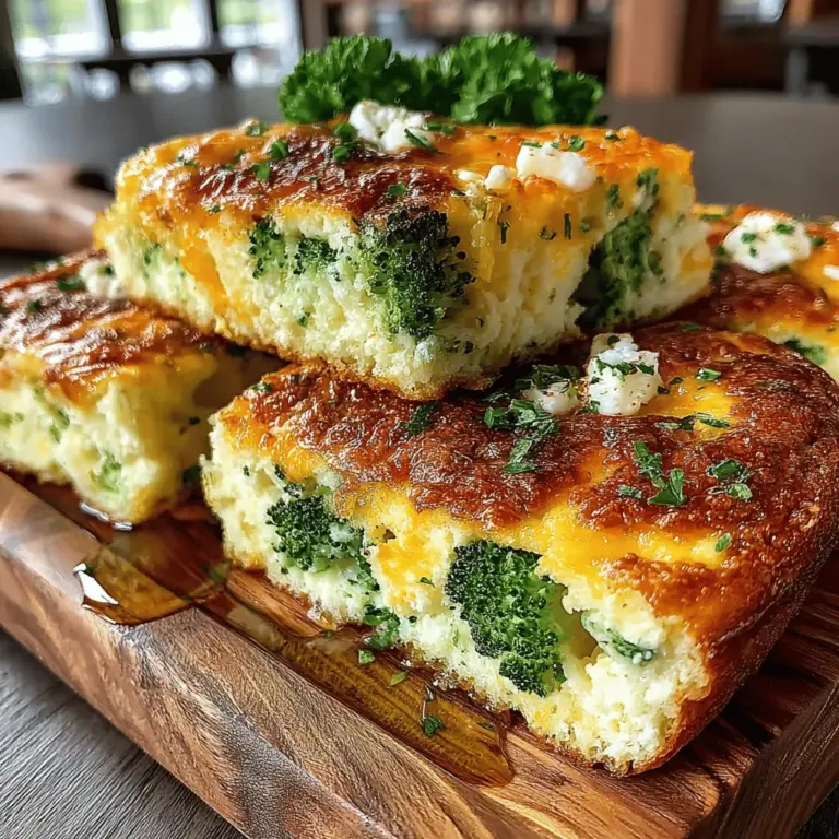 In the realm of comfort food, Cheddar Broccoli Egg Bake Squares stand out as a versatile and wholesome dish that caters to various meal occasions. Whether you're looking for a hearty breakfast, a nutritious brunch, or a satisfying dinner, this recipe effortlessly fits the bill. The delightful combination of fresh broccoli, sharp cheddar cheese, and protein-packed eggs makes these squares not only delicious but also a well-rounded addition to your diet. With its savory flavor profile and easy preparation, this dish is sure to become a staple in your culinary repertoire.