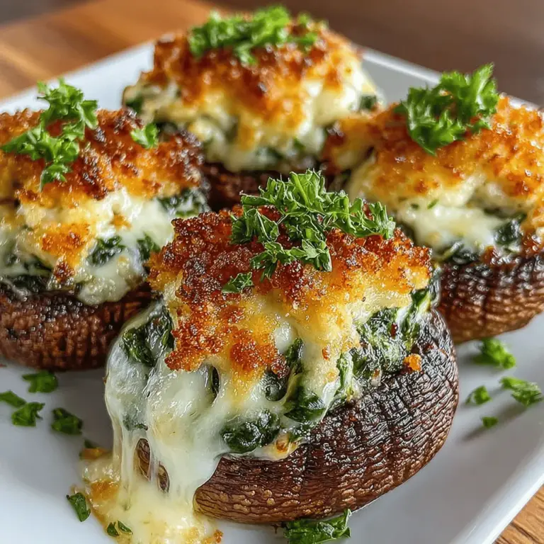 Stuffed mushrooms have long been a popular choice for appetizers, captivating taste buds at both casual gatherings and formal events. Their versatility allows for a wide array of fillings, but one combination that consistently stands out is the savory blend of spinach and Parmesan cheese. The earthiness of mushrooms paired with the rich, creamy stuffing creates a delightful bite that leaves guests wanting more. This recipe for Savory Spinach-Parmesan Stuffed Mushrooms not only offers a mouthwatering flavor profile but also presents a healthier option that can be enjoyed without guilt.