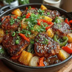 When it comes to creating a dish that tantalizes the taste buds while also being simple to prepare, the Sweet Pineapple Teriyaki Chicken Bake emerges as a standout option. This delightful recipe combines the juicy sweetness of fresh pineapple with tender chicken, all enveloped in a savory teriyaki sauce that brings a burst of flavor in every bite. The balance of sweet and savory not only makes this dish incredibly delicious but also appealing to a wide range of palates, from children to adults.