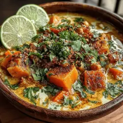 As the leaves turn and the air becomes crisp, there’s nothing quite like a warm, hearty stew to welcome the changing seasons. Enter the Spiced Pumpkin Chickpea Stew with Coconut—a dish that perfectly marries the sweetness of pumpkin with the earthiness of chickpeas, all enveloped in a creamy, coconut-infused broth. This stew is not only a celebration of autumn flavors but also a nourishing option that caters to various dietary preferences, making it an ideal choice for family gatherings or cozy nights in.