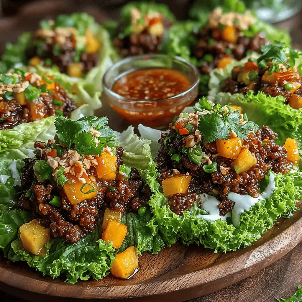 In the world of culinary exploration, few dishes manage to capture the imagination quite like Peachy Beef Lettuce Delights. This recipe is not just a meal; it’s an experience that merges the savory richness of ground beef with the sweet juiciness of ripe peaches, all enveloped in crisp lettuce wraps. The delightful contrast of flavors and textures makes this dish a favorite for family dinners, casual gatherings, or even a quick weeknight meal.