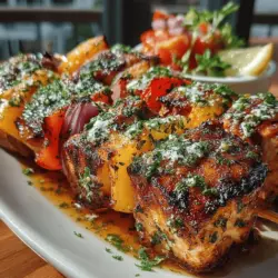 As the weather warms and summer approaches, the allure of outdoor cooking becomes undeniable. One recipe that captures the essence of sunny days and vibrant flavors is the Sunny Grilled Chicken and Peach Skewers. This dish is a delightful fusion of savory grilled chicken and sweet, juicy peaches, making it a perfect choice for summer gatherings or casual family meals. The combination not only tantalizes the taste buds but also embodies the essence of seasonal eating, emphasizing the use of fresh, high-quality ingredients.