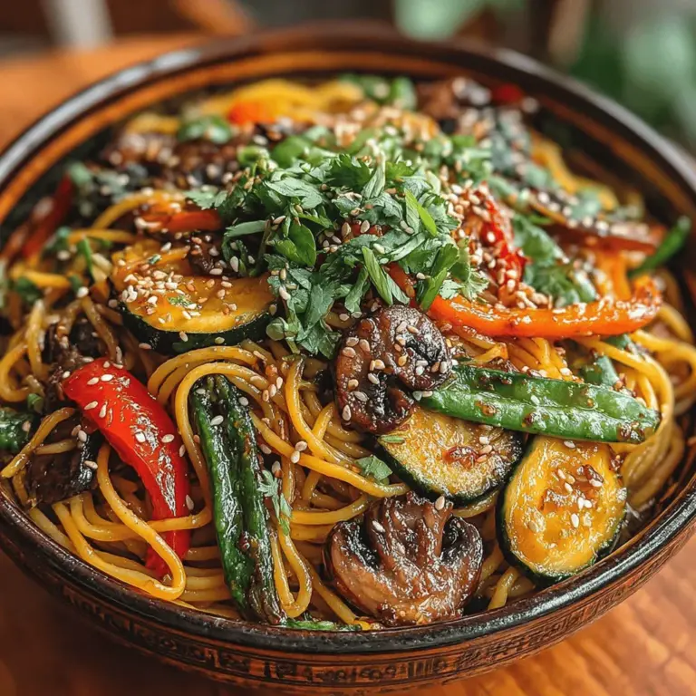 When it comes to quick and delectable meals, few dishes can compete with the vibrant and aromatic Sticky Ginger Garlic Noodle Stir Fry. This recipe combines the bold flavors of fresh ginger and garlic with the satisfying chewiness of rice noodles, creating a dish that is not only delicious but also adaptable to various dietary preferences. As our lives become increasingly hectic, the demand for healthy, easy-to-prepare meals has surged, making this stir fry an appealing choice for anyone looking to whip up something flavorful in a short amount of time.