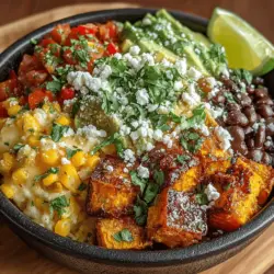 In recent years, the popularity of healthy and vibrant meals has surged as more people seek to incorporate nutritious options into their diets. Whether for weight management or simply to enjoy the multitude of flavors that fresh ingredients can offer, meals that combine health with taste have become increasingly sought after. One such dish that perfectly exemplifies this trend is the Fiesta Sweet Potato & Corn Bowl. This recipe stands out not only for its vibrant colors but also for the delightful blend of flavors and textures that come together to create a satisfying meal.