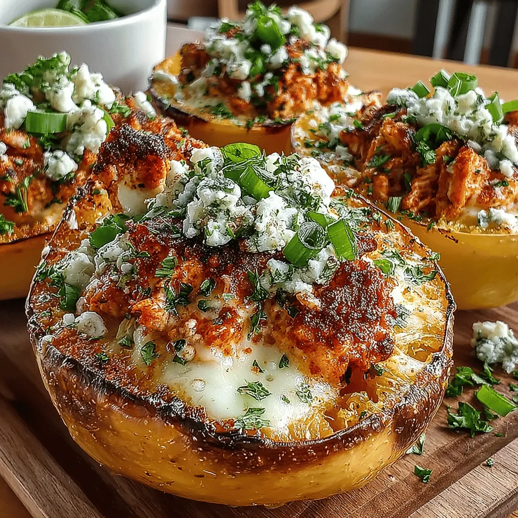 When it comes to cooking spaghetti squash, the roasting method you choose can significantly impact the final texture of the dish. Roasting the squash cut-side down allows the vegetable to steam in its own moisture, which results in tender, perfectly cooked strands. This technique not only preserves the natural sweetness of the squash but also prevents it from drying out during the baking process. By using this method, you ensure that the squash strands are soft enough to mix seamlessly with the spicy and creamy buffalo chicken filling.