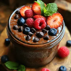 Creating the perfect Decadent Sweet Chocolate Chia Pudding is a straightforward process that yields a luxurious and nutritious dessert. Follow these detailed steps to ensure your pudding is creamy, flavorful, and delightful.