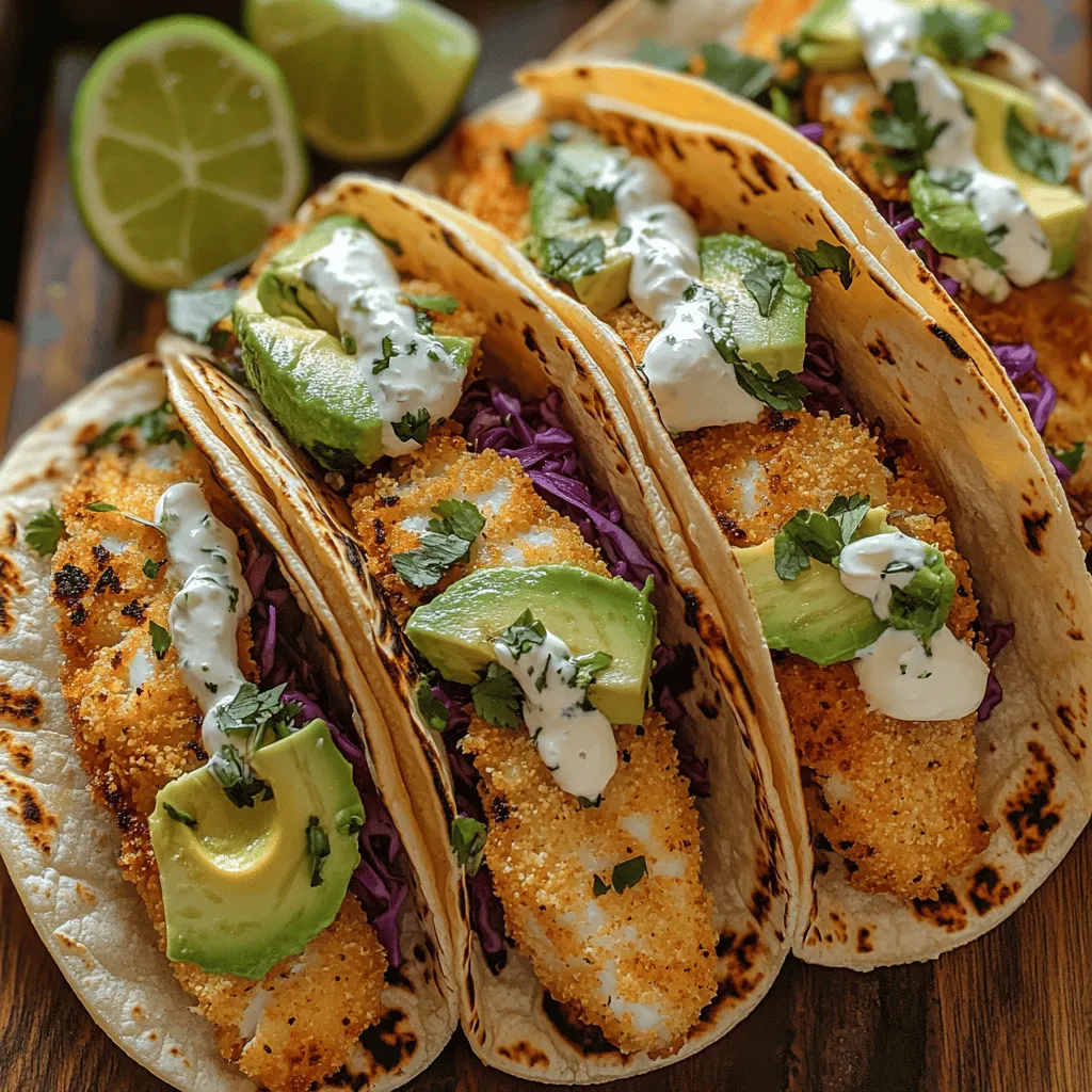Fish tacos have surged in popularity over the years, becoming a beloved dish in modern cuisine. Originating from the coastal regions of Mexico, these tasty morsels combine tender, flaky fish with vibrant toppings and zesty sauces, making them a hit at beachside shacks and gourmet restaurants alike. As we embrace healthier cooking methods, the air fryer has emerged as a game-changer in the kitchen, allowing home cooks to create delicious meals with less oil and in half the time. This recipe for Crispy Air-Fryer Fish Tacos showcases the perfect balance of flavors and textures, making it an ideal choice for family dinners, casual gatherings, or even a quick weeknight meal.