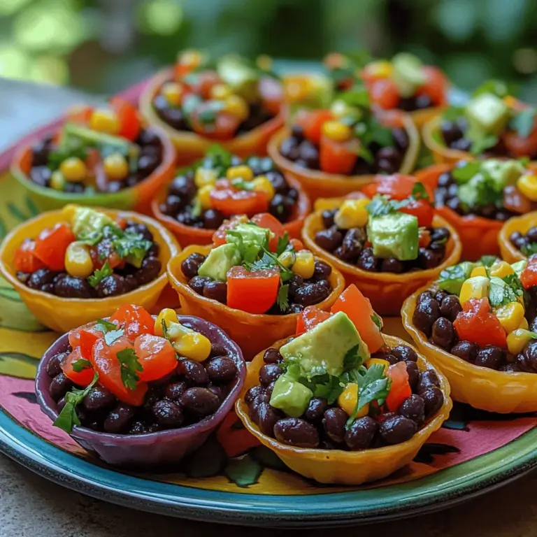 In the realm of easy, healthy, and delectable dishes, Zesty Black Bean and Corn Salad Cups stand out as a vibrant choice perfect for any occasion. Bursting with fresh ingredients and colorful presentation, this recipe not only satisfies the taste buds but also provides a nutritious option for gatherings, picnics, or even a light lunch. The combination of zesty flavors and crunchy textures makes this dish a favorite among both health-conscious eaters and those seeking wholesome comfort food. In this article, we will delve into the delightful flavors of this dish, its health benefits, and how to prepare it step by step.