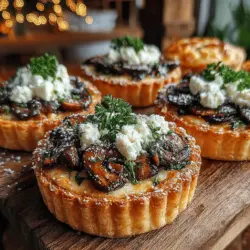 Creating the perfect Creamy Mushroom and Goat Cheese Tarts begins with assembling the ingredients into a beautifully crafted pastry. Follow these steps to ensure that your tarts not only taste great but also look stunning.