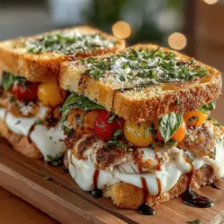 As the warmth of summer envelops us, the desire for light, refreshing meals becomes ever more pronounced. One dish that captures the essence of the season is the Grilled Peach & Chicken Caprese Melt. This culinary creation is not just a meal; it’s an experience that harmonizes the sweetness of ripe, grilled peaches with the savory goodness of chicken, the creaminess of fresh mozzarella, and the aromatic lift of basil. Layered between two slices of crispy, buttery bread, this sandwich is both visually appealing and a delight to the palate.