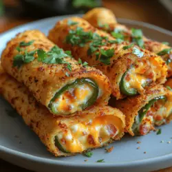 Jalapeño poppers have become a beloved appetizer at gatherings, parties, and family meals. These spicy, cheesy bites encapsulate the perfect balance of flavor and texture, making them a go-to choice for those who appreciate a little kick in their snacks. With countless variations available, from the classic stuffed jalapeño to bacon-wrapped versions, the versatility of this dish is undeniable. However, for those looking to elevate this cherished appetizer to new heights, allow us to introduce the Crunchy Jalapeño Popper Wraps. This innovative twist combines the beloved elements of jalapeño poppers with the convenience and portability of a wrap, making it an ideal option for any occasion.