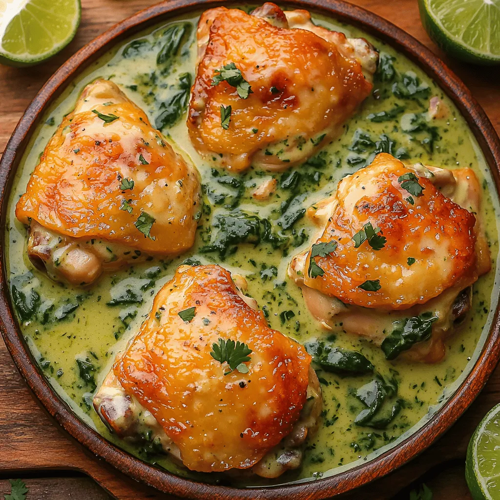 When it comes to comfort food, few dishes can rival the appeal of Creamy Salsa Verde Chicken. This recipe beautifully marries the velvety richness of cream with the zesty brightness of salsa verde, creating a culinary experience that is both indulgent and invigorating. The smooth, creamy sauce envelops tender chicken thighs, resulting in a dish that is not only satisfying but also bursting with flavor. Whether you're hosting a casual dinner with family or preparing a cozy weeknight meal, this recipe is sure to impress.