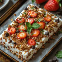 In the world of healthy snacks, few options can match the refreshing appeal of Berry Bliss Yogurt Bark. This delightful treat combines the creamy goodness of yogurt with the vibrant flavors of fresh berries, making it an ideal choice for warm days, after-school snacks, or even a guilt-free dessert. Its versatility allows it to cater to various dietary preferences, ensuring that everyone in the family can enjoy a satisfying, nutritious bite.