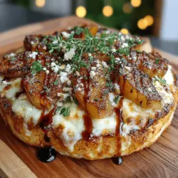 When it comes to versatile culinary creations, flatbreads stand out as a delightful canvas for a myriad of toppings and flavors. Their thin, crispy texture makes them an ideal choice for appetizers, light meals, or even elegant starters at dinner parties. One dish that beautifully embodies the charm of flatbreads is the Baked Brie & Caramelized Pear Flatbread. This recipe marries the creamy richness of Brie cheese with the sweet, warm flavors of caramelized pears, all accentuated by the aromatic touch of fresh thyme. It is not just easy to prepare, but it also presents beautifully, making it a perfect addition to any gathering or a special evening at home.