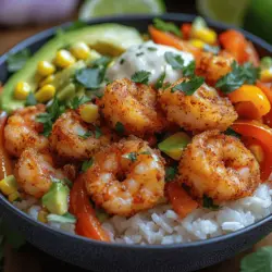 Zesty Crispy Shrimp Fajita Bowls are a tantalizing dish that brings together a vibrant medley of flavors and textures, making them an ideal choice for both a quick weeknight meal and an impressive offering for social gatherings. Picture this: succulent, crispy shrimp paired with sautéed fajita vegetables, all served atop a hearty base and adorned with a variety of fresh toppings. This dish not only satisfies your taste buds but also presents beautifully, creating an inviting dining experience.