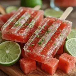 As the days grow longer and the sun shines brighter, nothing captures the essence of summer quite like a delightful frozen treat. Chilly Watermelon Lime Bliss Popsicles offer a refreshing escape from the heat, combining the sweet juiciness of ripe watermelon with the zesty brightness of lime. These popsicles not only cool you down but also provide a healthier alternative to many store-bought ice creams laden with artificial ingredients and added sugars.