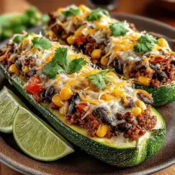In recent years, there has been a significant shift towards healthier meal options, with many home cooks seeking low-carb alternatives that do not compromise on flavor. The growing popularity of dishes that emphasize fresh ingredients and creative presentations has led to exciting innovations in traditional recipes. One such innovation is the Zesty Zucchini Taco Boat—a delicious, nutritious, and imaginative twist on the classic taco that caters to both health-conscious eaters and those simply looking for a new favorite.