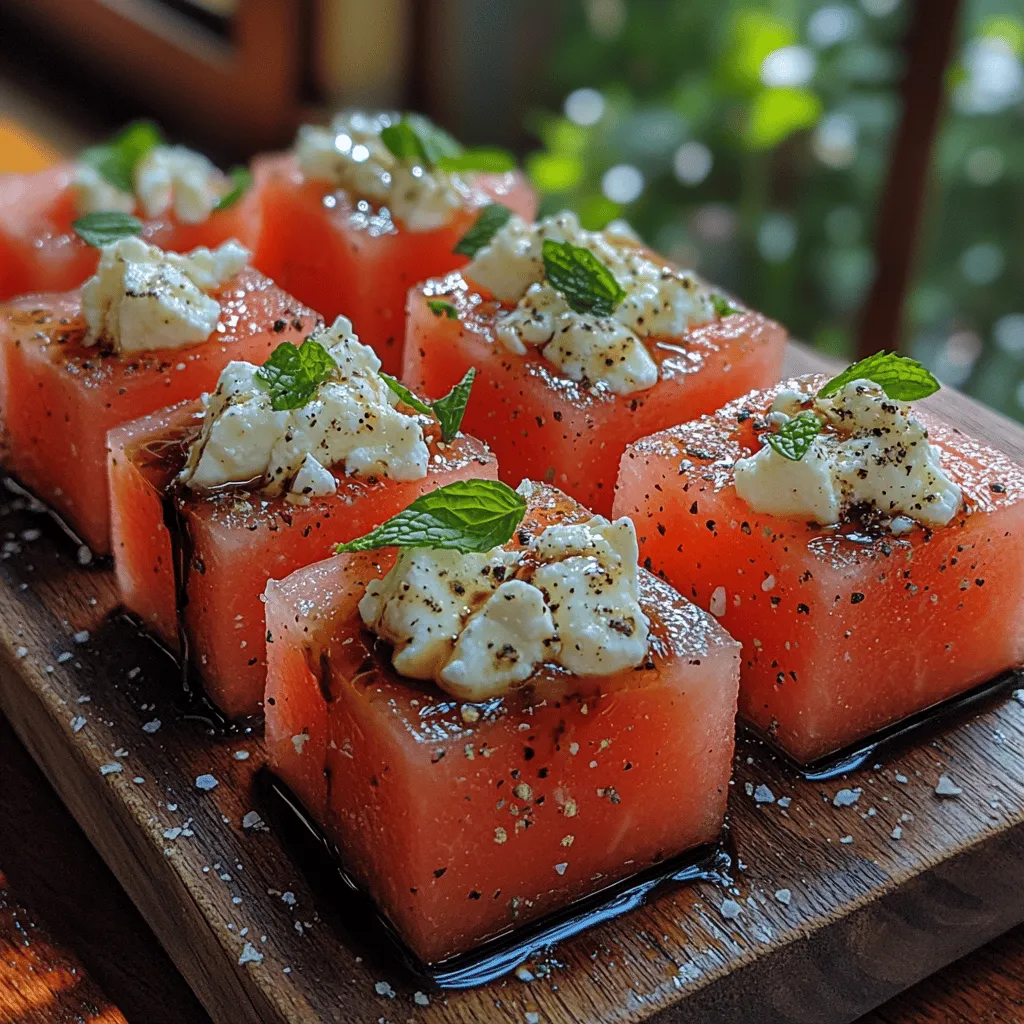 As the summer heat rolls in, there’s nothing quite as refreshing as a light and fruity appetizer. Enter the watermelon feta bites—a vibrant, delicious, and visually appealing dish that perfectly embodies the essence of summer. This recipe combines sweet, juicy watermelon with salty feta cheese, creating a delightful contrast that tantalizes the taste buds. With its bright colors and fresh flavors, watermelon feta bites are not just a feast for the palate but also a feast for the eyes, making them an ideal addition to any gathering, picnic, or barbecue.