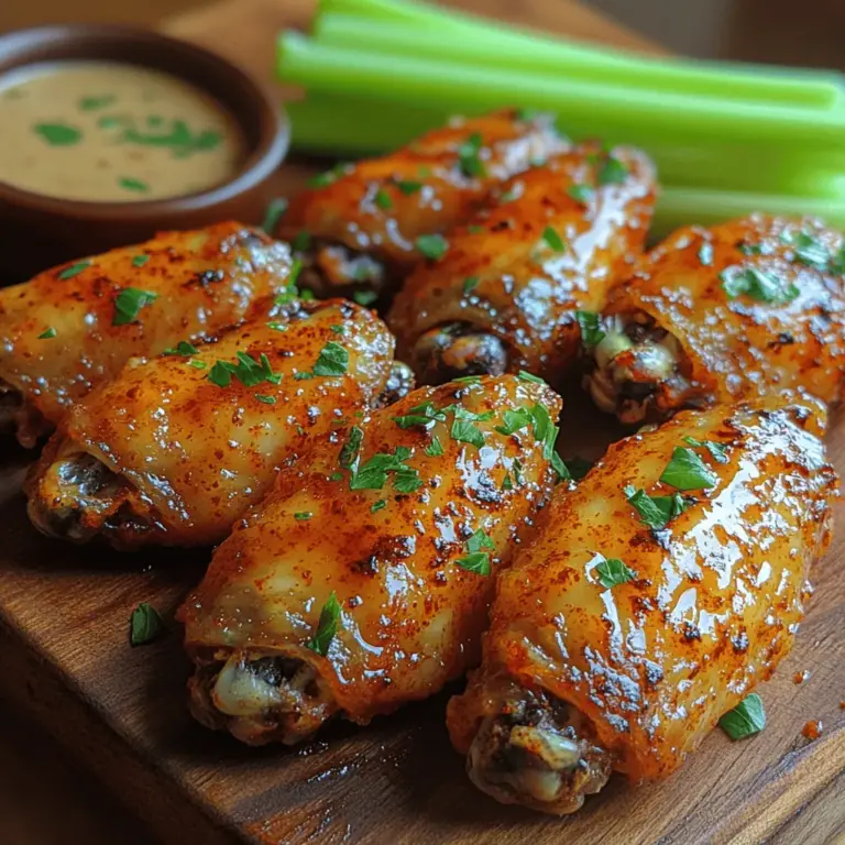 If you're searching for the perfect chicken wing recipe that stands out from the crowd, look no further than Smoky Paprika Garlic Chicken Wings. This dish combines the irresistible crunch of perfectly cooked wings with a smoky, rich flavor profile that makes it a favorite at gatherings, barbecues, and family dinners alike. The use of paprika and garlic not only infuses each bite with depth but also adds a vibrant color that is sure to impress your guests.
