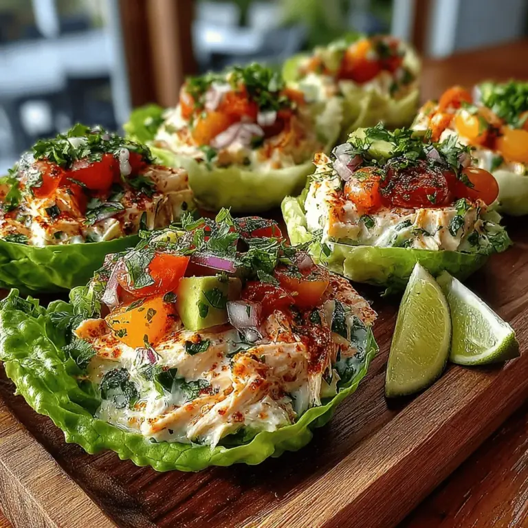 The culinary roots of chicken salad can be traced back to ancient times, where similar combinations of meats and vegetables were served as refreshing dishes. However, the modern twist of using lettuce cups as a base is a relatively recent innovation, gaining traction in contemporary cuisine as a healthier alternative to bread or tortillas. This shift aligns with the growing trend of low-carb diets, where vegetables are celebrated not just for their health benefits but also for their versatility.