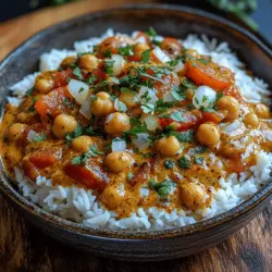 Creamy Tomato Chickpea Curry is not just a dish; it’s an experience that brings together the rich flavors of Indian cuisine while being accessible for home cooks of all skill levels. This hearty curry combines the earthiness of chickpeas with the tang and sweetness of tomatoes, all enveloped in a luscious coconut milk base. Ideal for a weeknight dinner or a weekend gathering, this recipe is bound to impress with its vibrant colors and comforting warmth.
