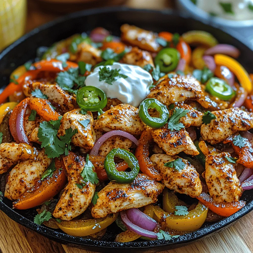 If you're in the mood for a dish that packs a punch, look no further than Fiery Jalapeño Lime Chicken Fajitas. This vibrant and zesty recipe brings together succulent chicken, crisp vegetables, and a kick of spice that will leave your taste buds dancing. Traditionally rooted in Tex-Mex cuisine, fajitas have become a beloved staple across the globe, celebrated for their bold flavors and customizable nature.