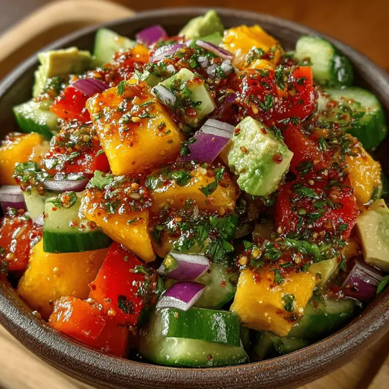 As the sun shines brighter and the days grow longer, there’s no better time to embrace the vibrant flavors of summer than with a Tropical Tango Cucumber Mango Salad. This delightful dish is not just a feast for the eyes with its bright, colorful ingredients, but it also tantalizes the taste buds with a refreshing medley of flavors. Bursting with the sweetness of ripe mangoes and the crispness of cucumbers, this salad offers a perfect balance of taste and nutrition, making it an ideal choice for summer gatherings, barbecues, and healthy meals alike.