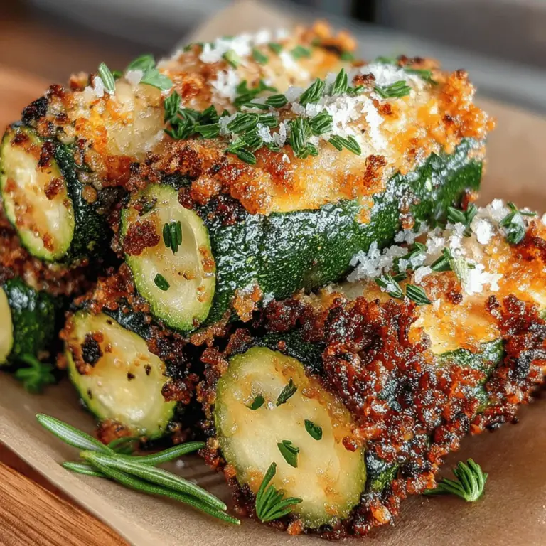 In the world of healthy snacking, finding a delightful yet nutritious option can often feel like a challenge. Enter the Crispy Zucchini Delight Chips—an easy-to-make, crunchy treat that satisfies cravings without the guilt. With just a handful of ingredients, these baked zucchini chips are not only simple to prepare but also bursting with flavor. Whether you're seeking a light snack, a party appetizer, or a way to incorporate more vegetables into your diet, these chips are the perfect solution.