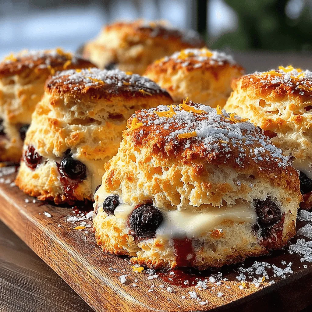 Scones have carved out a beloved niche in the world of baked goods, often associated with cozy tea times and leisurely brunches. Their delightful texture, which balances between crumbly and tender, makes them a favorite not only in British culture but also across the globe. Among the myriad flavors available, the combination of zesty lemon and juicy blueberries stands out, offering a refreshing twist that excites the palate. This recipe for Zesty Lemon Blueberry Scones is designed to celebrate the joy of using fresh ingredients, resulting in a treat that is both uplifting and satisfying.
