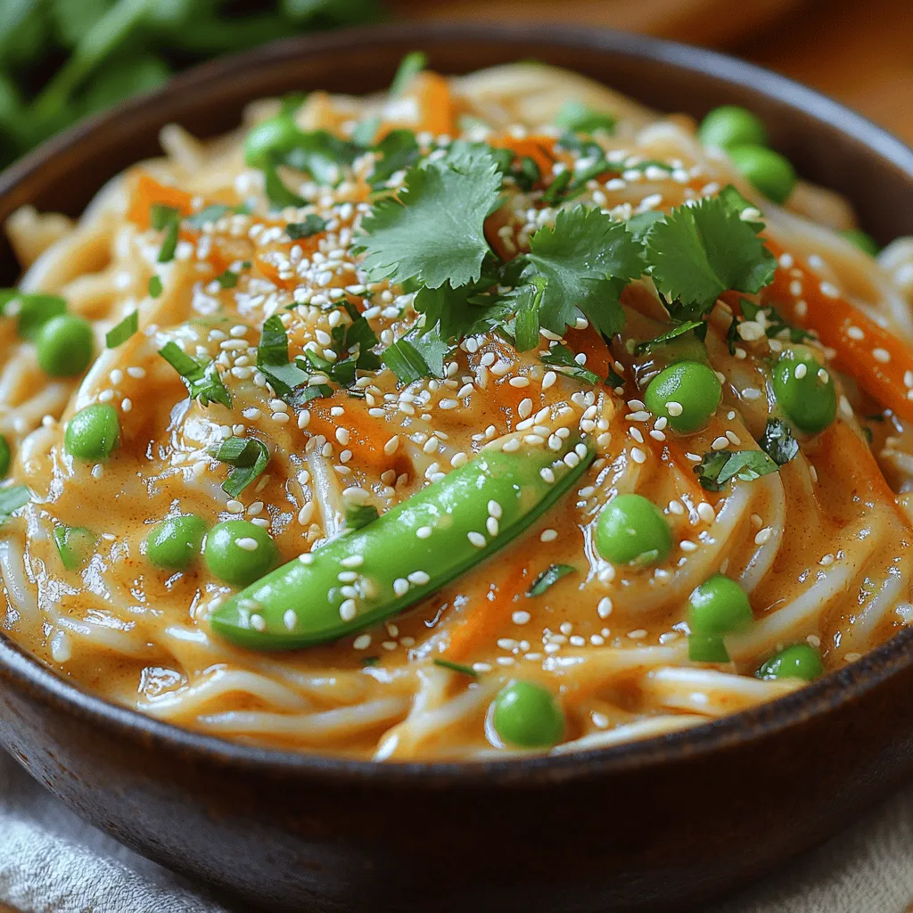 Welcome to the delightful world of Creamy Peanut Sesame Noodles, a dish that perfectly encapsulates the harmonious balance of nutty, savory, and slightly sweet flavors. This recipe is not only a feast for the taste buds but also a celebration of culinary versatility. Whether you're looking for a quick weeknight meal that doesn't skimp on flavor or a dish that will impress your friends at a casual gathering, these noodles are the answer. With minimal preparation time and a handful of wholesome ingredients, Creamy Peanut Sesame Noodles make cooking enjoyable and stress-free.