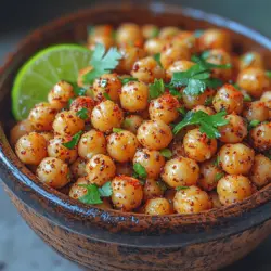 In the realm of healthy snacking, roasted chickpeas have emerged as a delightful and nutritious option that caters to a variety of dietary preferences. These little legumes, when roasted to perfection, transform into crunchy bites that are not only satisfying but also bursting with flavor. Crunchy Chili Lime Roasted Chickpeas take this concept to an exciting new level, combining the warmth of chili spices with the refreshing zest of lime. This unique combination makes for a snack that is both savory and tangy, appealing to those craving something different from traditional snack fare.