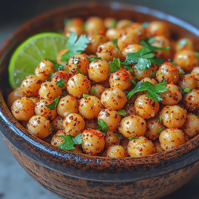In the realm of healthy snacking, roasted chickpeas have emerged as a delightful and nutritious option that caters to a variety of dietary preferences. These little legumes, when roasted to perfection, transform into crunchy bites that are not only satisfying but also bursting with flavor. Crunchy Chili Lime Roasted Chickpeas take this concept to an exciting new level, combining the warmth of chili spices with the refreshing zest of lime. This unique combination makes for a snack that is both savory and tangy, appealing to those craving something different from traditional snack fare.