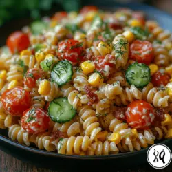 When it comes to flavorful, crowd-pleasing dishes, the Creamy Ranch Pasta Salad Delight stands out as a top contender. This recipe combines the satisfying texture of pasta with a rich, creamy dressing and a vibrant medley of fresh vegetables, making it a versatile option that can accompany a variety of meals. Whether you're hosting a summer picnic, attending a potluck, or simply looking to whip up a delicious dish for a family gathering, this pasta salad is sure to impress.