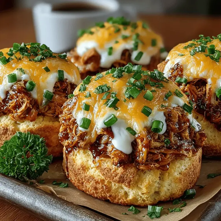 Mini Chicken Ranch Biscuit Melts are a mouthwatering treat that captures the essence of comfort food in a compact, bite-sized form. These delightful morsels are perfect for various occasions, whether you're hosting a casual gathering, gearing up for game day, or enjoying a cozy family dinner. Each melt features tender chicken, enveloped in creamy ranch dressing, melted cheddar cheese, and a flaky biscuit exterior that makes them irresistibly delicious. This article will take you step-by-step through the process of crafting these flavorful bites, ensuring you impress your guests while keeping your cooking experience enjoyable and stress-free.