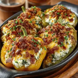 When it comes to appetizers that pack a punch, few dishes can compete with the vibrant and zesty flavor of cream cheese-stuffed banana peppers. This delightful recipe combines the smooth, creamy texture of a rich cheese filling with the mild heat and crunch of banana peppers, making it a perfect choice for both casual family dinners and lively gatherings. Whether you’re hosting a summer barbecue or simply craving a unique snack, these stuffed banana peppers are sure to impress and satisfy your taste buds.