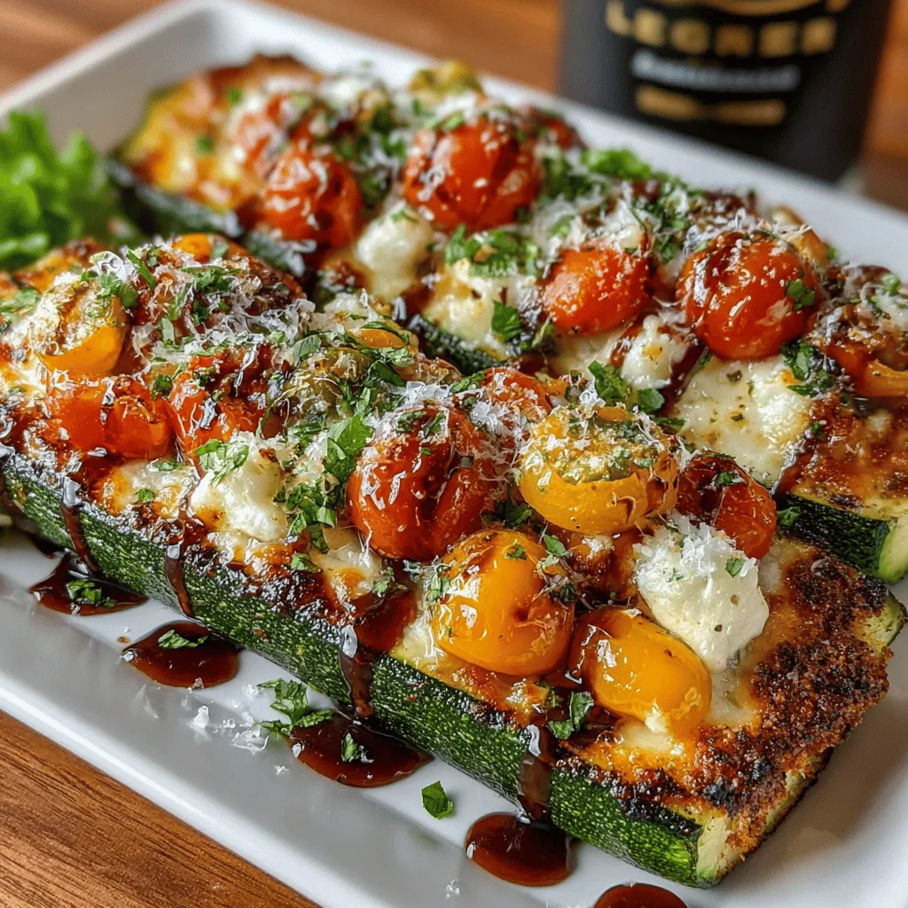 In the realm of healthy and delicious meals, Cheesy Tomato Delight: Mozzarella Basil Stuffed Zucchini Boats stand out as an enticing option that brings together vibrant flavors and wholesome ingredients. This recipe is not only visually appealing but also brimming with health benefits, making it an excellent choice for anyone looking to elevate their dining experience without sacrificing nutrition. With fresh zucchini serving as a vessel, this dish harmoniously combines the creaminess of mozzarella, the sweetness of cherry tomatoes, and the aromatic touch of basil, creating a delightful experience for your palate.