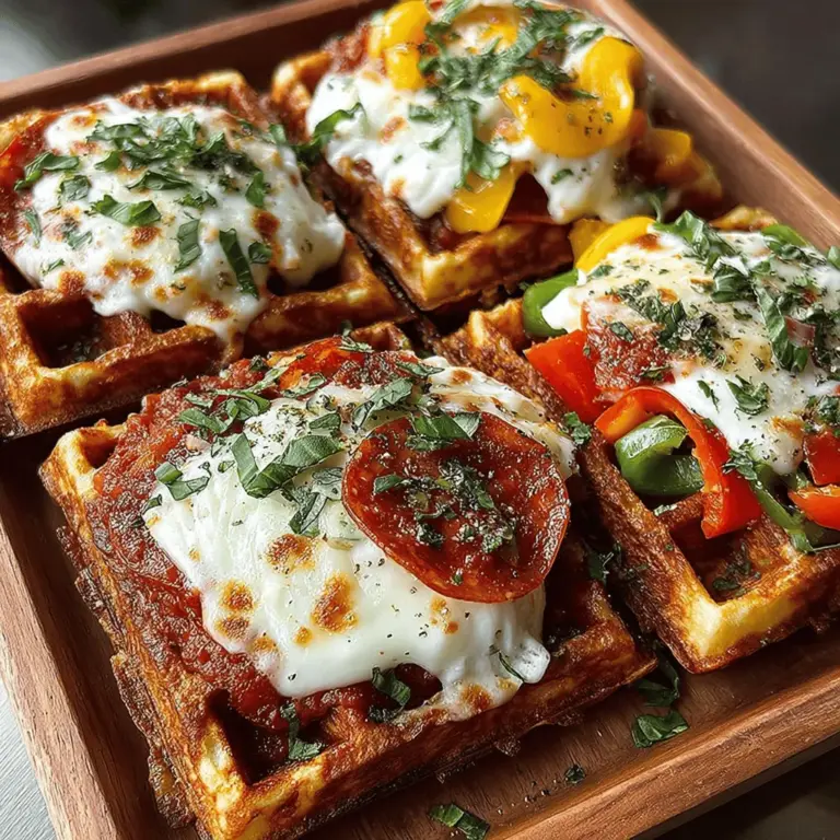 When it comes to flavor, seasonings play a crucial role in the overall experience of your mini waffle pizzas. Oregano, with its aromatic and slightly bitter profile, adds depth and a hint of earthiness that is synonymous with classic Italian cuisine. Garlic powder enhances this further, infusing the dish with a warm, savory note that complements the cheese and toppings beautifully. Together, these ingredients transform your waffle pizzas from simple snacks into a culinary delight that tantalizes the palate.