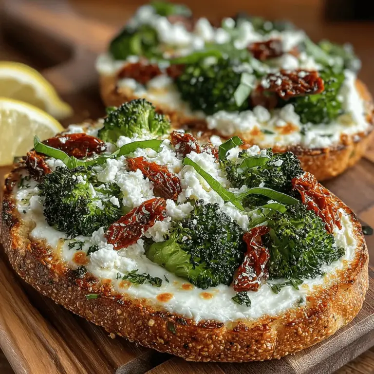 In the realm of quick and satisfying meals, few dishes match the versatility and flavor of pizza. While traditional pizza often leans heavily on heavy crusts and rich toppings, the Roasted Garlic and Broccoli Pita Pizza offers a refreshing twist that marries nutrition with indulgence. This delightful fusion of flavors is not only simple to prepare but also caters to health-conscious eaters seeking a delicious snack or meal option. Featuring a crispy whole wheat pita as its foundation, topped with the creamy goodness of feta cheese, vibrant broccoli florets, and the rich, aromatic essence of roasted garlic, this recipe is poised to become a staple in your kitchen.