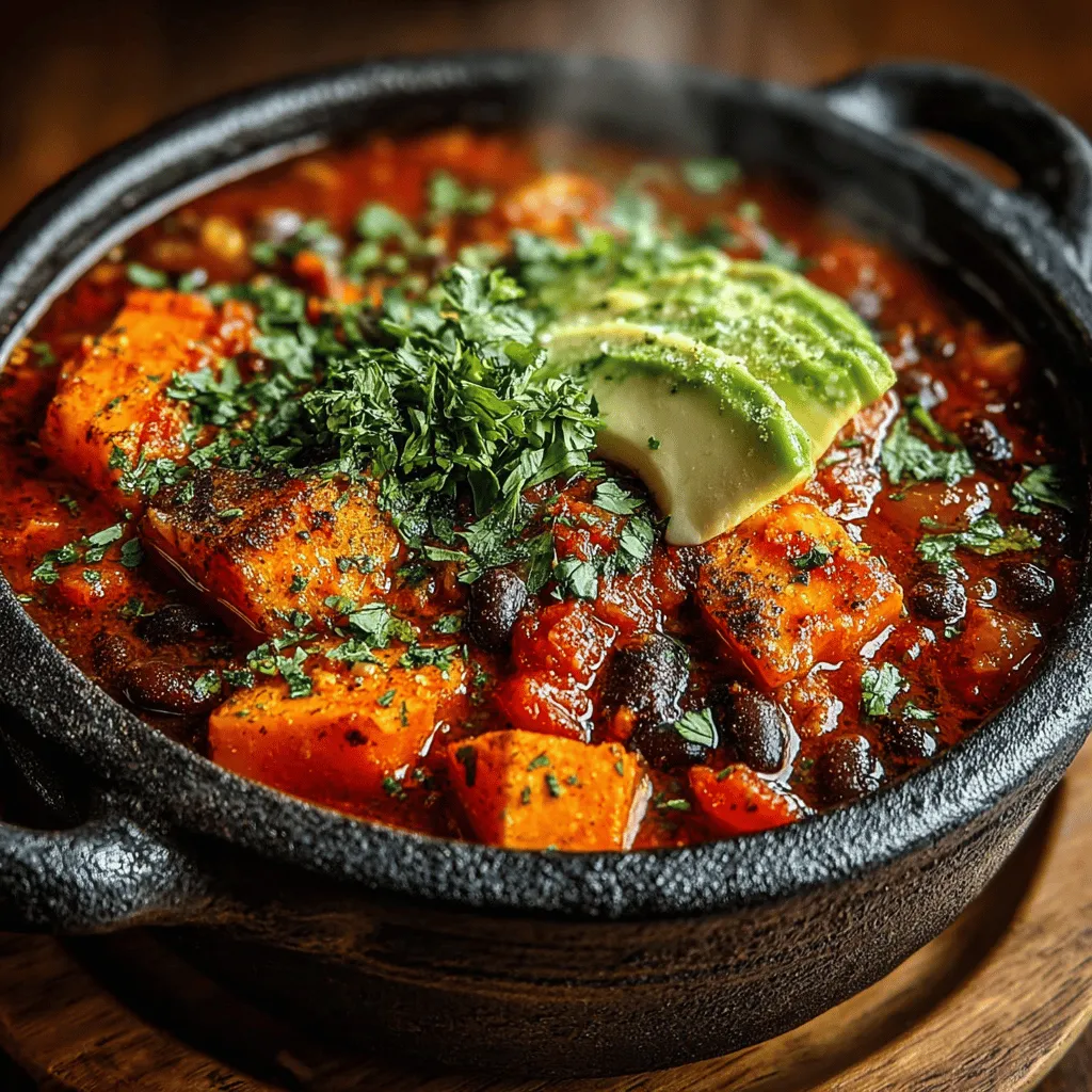 Spices are the heart and soul of any chili, transforming a simple dish into a flavorful masterpiece. In this cozy sweet potato chili, we use a blend of spices that not only enhance the taste but also contribute to a rich aroma that fills your kitchen with warmth.