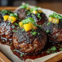 In the world of culinary delights, the fusion of flavors can create dishes that intrigue and satisfy. One such dish is the Sweet & Savory Baked Peach Meatballs. This innovative recipe marries the rich, hearty essence of meatballs with the light, refreshing sweetness of ripe peaches, resulting in a dish that is both comforting and exciting. The interplay between savory and sweet creates a delightful experience for the palate, making it a standout option for various occasions, from family dinners to casual gatherings.