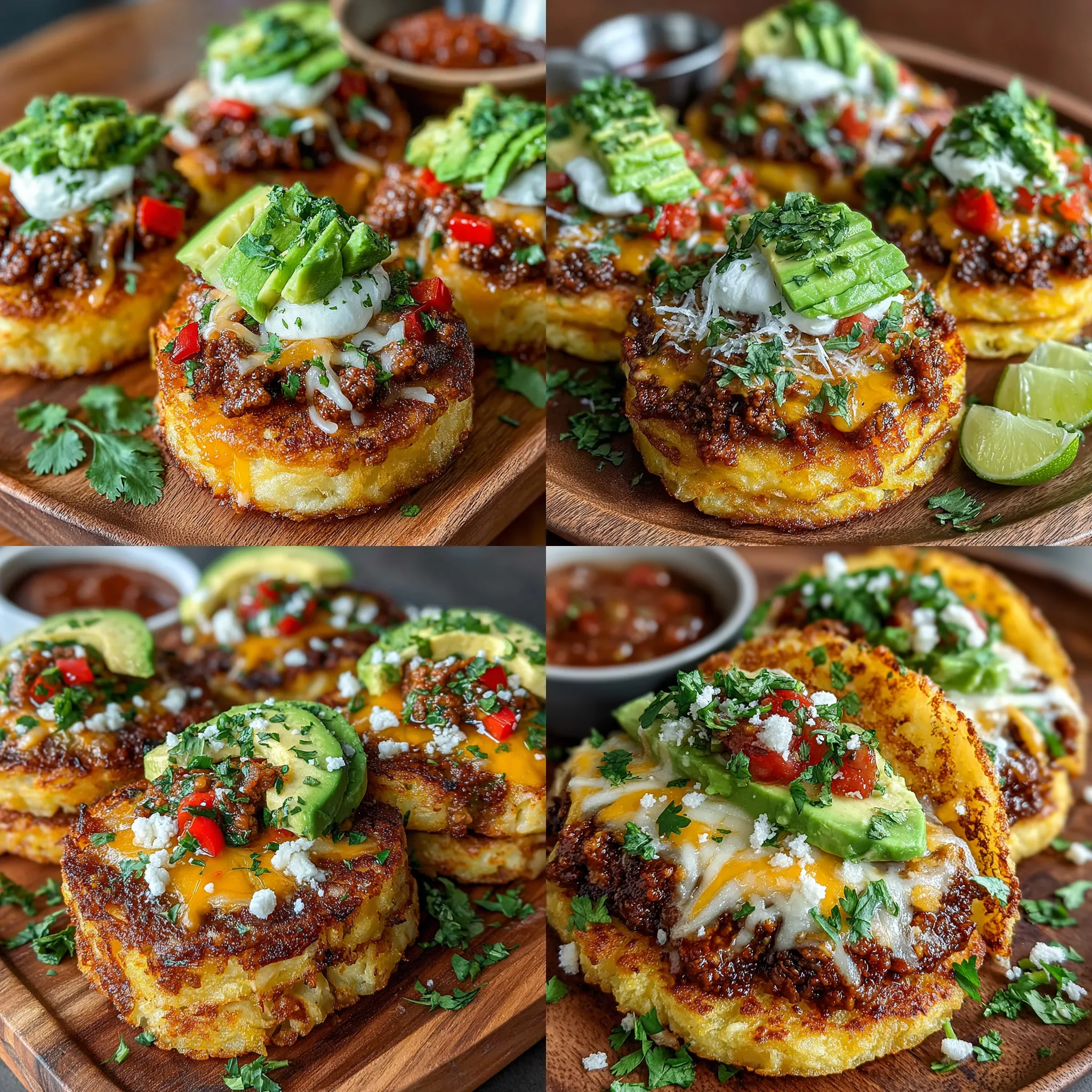 If you’re looking to elevate your breakfast game, Mini Taco Breakfast Hash Stacks are the perfect solution. This delightful recipe not only combines the heartiness of a traditional breakfast with the exciting flavors of tacos, but it also offers a visually appealing dish that is sure to impress. Imagine waking up to a plate filled with layers of crispy potatoes, savory sausage, fluffy eggs, and vibrant toppings—all neatly stacked in a mini corn tortilla.