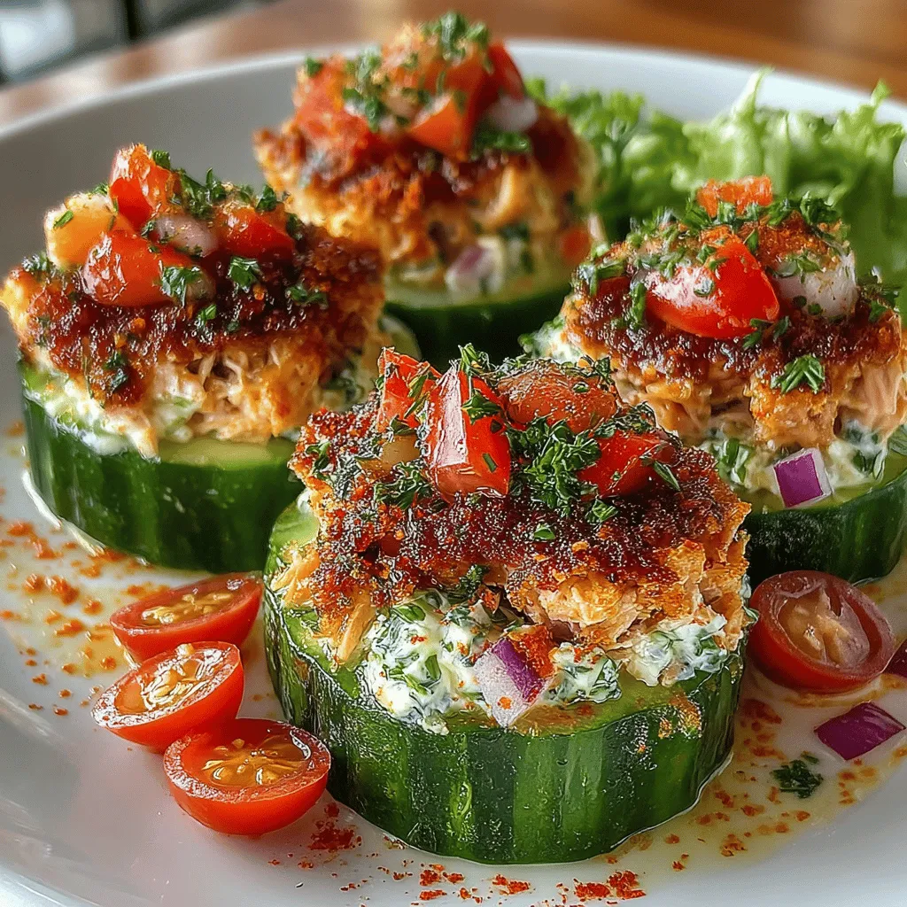 In the realm of appetizers, Crispy Tuna Wonderland Cucumber Bites stand out as a refreshing and nutritious choice. They offer an ideal option for gatherings, picnics, or simply as a light snack. These delightful bites expertly combine the crispness of fresh cucumbers with a creamy, flavorful tuna filling, enhanced by a hint of zest from lemon and the aromatic freshness of dill. Not only are these cucumber bites easy to prepare, but they also serve as a crowd-pleaser that can impress guests and nourish the body simultaneously.