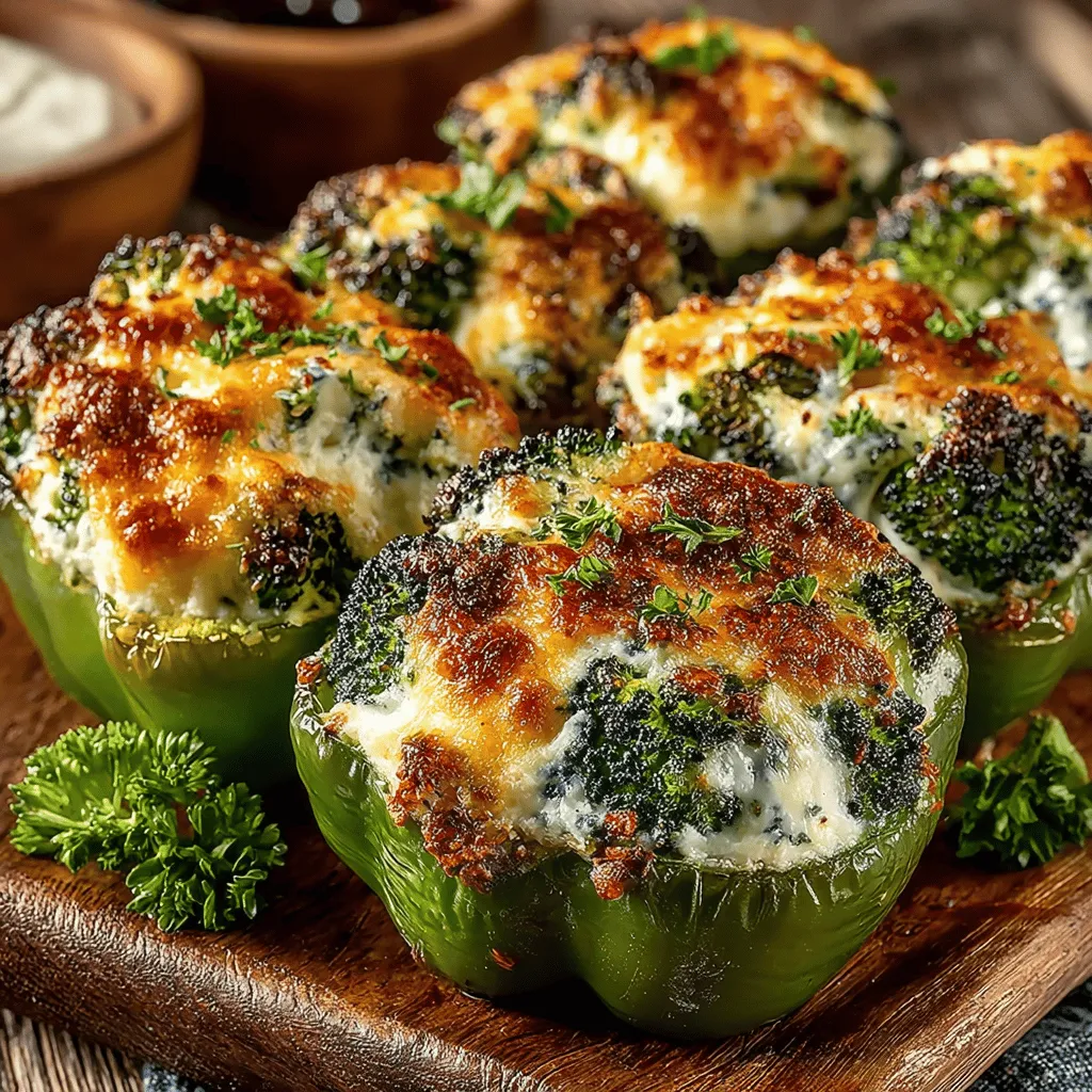 Mini Broccoli Cheese Stuffed Peppers are a delightful and nutritious option for those seeking a tasty appetizer or a light snack. This recipe combines vibrant mini sweet peppers with a creamy, cheesy filling that is both satisfying and packed with wholesome ingredients. Whether you're planning a gathering, prepping meals for the week, or simply looking for a way to incorporate more vegetables into your diet, these stuffed peppers are easy to make and bursting with flavor.