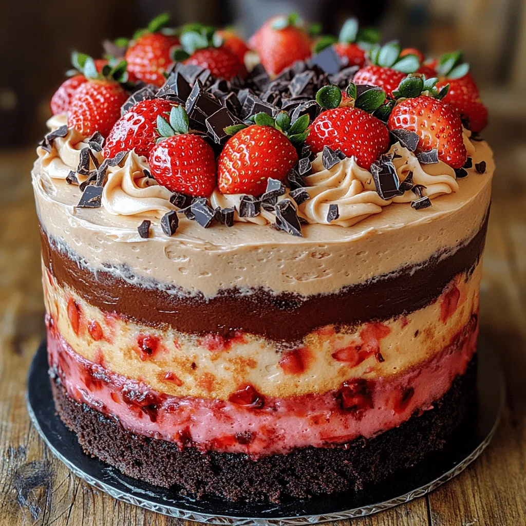 One of the key ingredients that elevates the strawberry layer of the Heavenly Neapolitan Delight Cake is almond extract. This extract adds a warm, nutty flavor that enhances the natural sweetness of the strawberries. When combined with fresh strawberries or strawberry puree, almond extract creates a depth of flavor that makes the cake truly irresistible. Just a teaspoon of almond extract can transform your strawberry layer from ordinary to extraordinary, making it a perfect complement to the chocolate and vanilla layers.