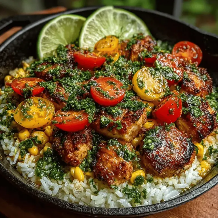 When it comes to weeknight dinners, finding a meal that is both quick to prepare and bursting with flavor can be a challenge. Enter the Spicy Hatch Chili Chicken and Rice Skillet—a delightful one-pan meal that not only satisfies your taste buds but also simplifies the cooking process. This dish combines juicy chicken thighs, aromatic rice, and the star of the show: Hatch chiles. Together, these ingredients create a comforting meal that is perfect for busy evenings when you want something delicious without spending hours in the kitchen.