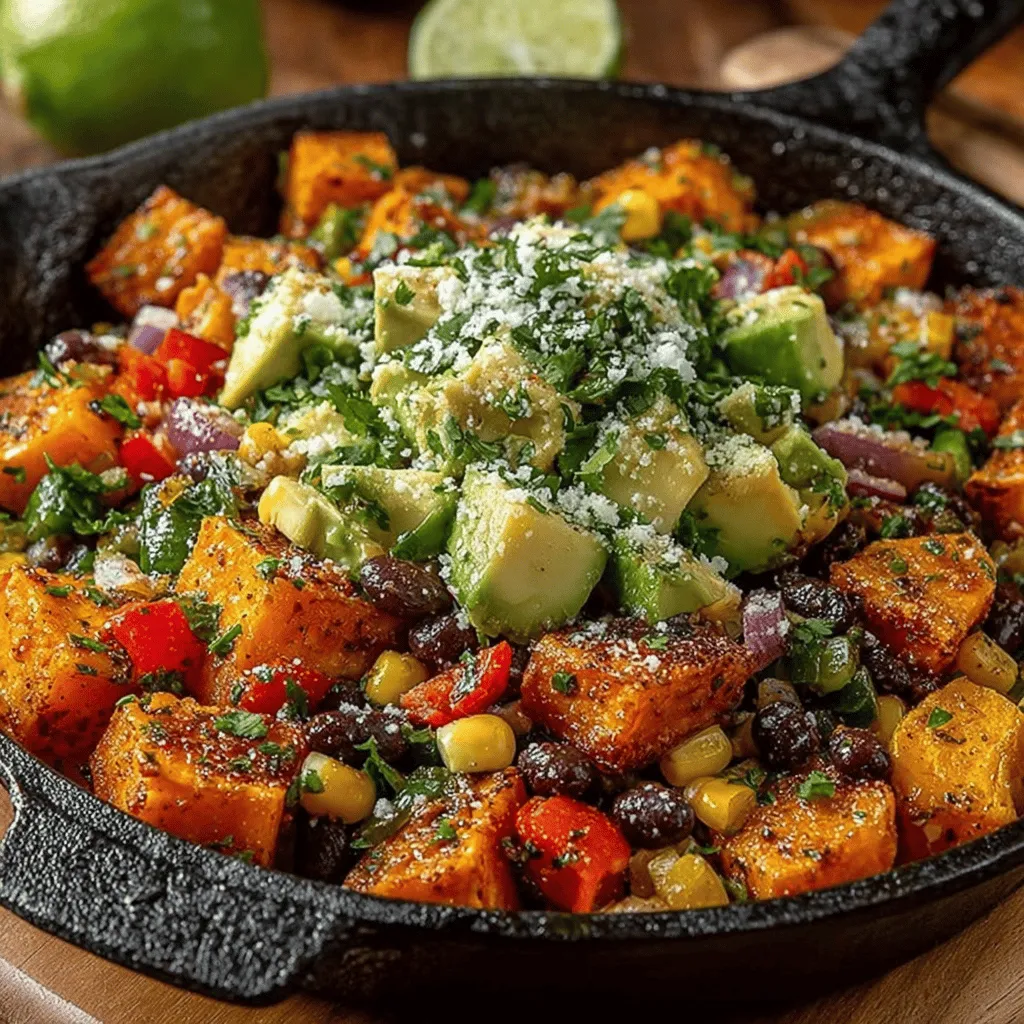 If you're on the lookout for a vibrant and healthy meal that packs a punch of flavor, the Sweet & Spicy Tex-Mex Sweet Potato Skillet is a dish you won't want to miss. This hearty skillet meal beautifully combines the natural sweetness of roasted sweet potatoes with the spicy and savory notes typical of Tex-Mex cuisine. It's not just a treat for the taste buds; it's also a feast for the eyes, bursting with colors and textures that make it appealing to everyone at the table.