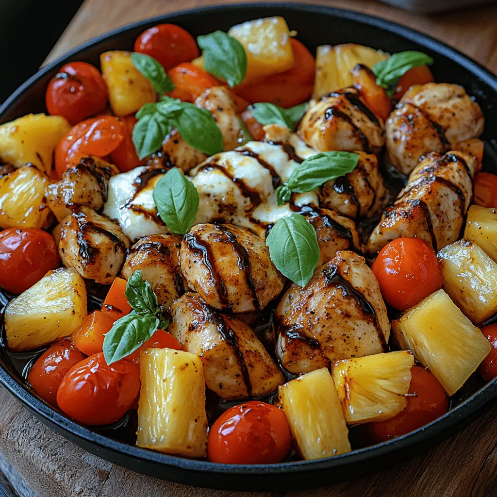 If you're in search of a vibrant and delicious dish that marries savory and sweet flavors, look no further than the Fruity Fiesta Chicken Skillet. This delightful recipe not only brings a burst of color to your dinner table but also tantalizes the taste buds with its unique blend of ingredients. Perfect for busy weeknight dinners or lively gatherings, this skillet meal is both easy to prepare and visually appealing, making it an instant favorite among family and friends.