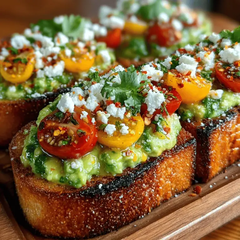 Creating the perfect Grilled Corn and Feta Avocado Toast is a delightful experience that marries fresh ingredients with meticulous preparation. Follow these step-by-step instructions to ensure your toast turns out delicious and visually appealing.