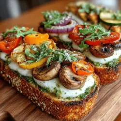 In the realm of wholesome, plant-based cuisine, few dishes manage to captivate the palate quite like Pesto Roasted Veggie Sandwiches. This delightful recipe melds the vibrant flavors of roasted vegetables with the creamy richness of mozzarella and the aromatic, herbaceous notes of pesto. As more individuals seek to incorporate plant-based meals into their diets, this sandwich emerges as a perfect balance of taste, nutrition, and satisfaction. Whether you're preparing it for a nourishing lunch or a light dinner, the Pesto Roasted Veggie Sandwich is sure to impress.